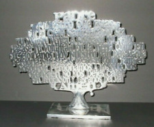 Lord's Prayer Mexican Pewter Family Tree Prayer Tree in Spanish 11 3/4