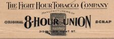 1900 Eight Hour Union Scrap Tobacco Co. Cincinnati, Ohio Billhead OO picture