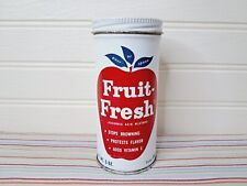 Vintage Fruit Fresh Tin Can Spice Container 5 Oz Apple Farmhouse Kitchen Red USA picture