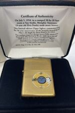 ZIPPO 2004 ELVIS PRESLEY RECORD LOGO BRASS LIMITED ED LIGHTER SEALED IN BOX 108s picture