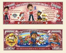 ✅ Paw Patrol Play Money Pack of 100 Novelty Collectible 1 Million Dollar Bills ✅ picture