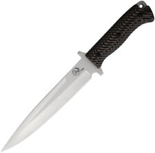 Tassie Tiger Knives P8 Pig Sticker Black & Tan G10 D2 Steel Fixed Blade Knife P8 picture