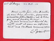 CD82#-CARD-A.S-EUGÈNE GRASSET-ENGRAVER-ARCHITECT-SUISSE-[RENÉ BASCHET]-1911 picture