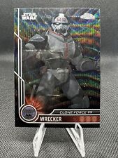 2023 Topps Chrome Star Wars Wrecker Black Wave Refractor #82 picture