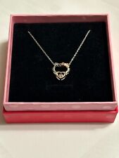 Hello Kitty Necklace 925 Sterling Silver Hello Kitty Heart Pendant Chain + Pend picture