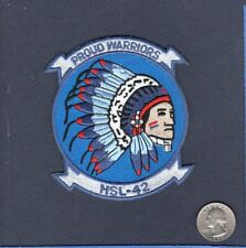 HSL-42 PROUD WARRIORS US NAVY SH-60 SEAHAWK Helicopter Squadron Jacket Patch picture