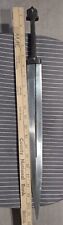 Antique Short Sword Kindjal Dagger Wood Scabbard Georgian Caucasian 21 3/4 inch picture