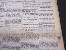 1931 MAY 28 NEW YORK TIMES - NEW EYE INSTITUTE IS GIFT OF HARKNESS - NT 5025 picture