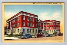 Columbia SC- South Carolina, Richland County Court House, Vintage Postcard picture