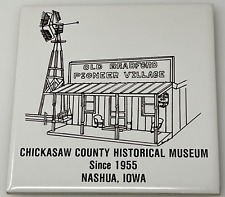 Vintage Chickasaw County Historical Museum Wall Hanging Tile Souvenir Nashua IA picture