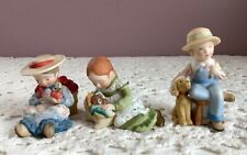 HOLLY HOBBIE (3) Vintage Figurines Designers Miniatures Collection Series V 1980 picture