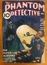 PHANTOM DETECTIVE May 1938  FR/G pulp Skull cover. picture