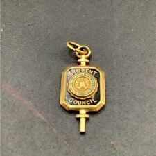 VINTAGE Mississippi Delta State Teacher’s College Student Council Charm Gold picture