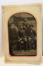 Early Tin Type of Three Brothers picture