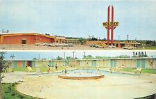 Sweetwater Texas 1967 Postcard Holiday Center Motel & Restaurant Pool  picture