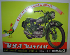 BSA Bantam Motorcycle Tin Sign picture