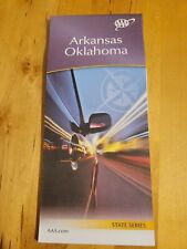 ARKANSAS OKLAHOMA AR OK State Map AAA Road Tour Map NEW picture