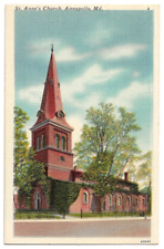 Annapolis Maryland c1940's St. Ann's Church, religion picture