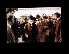 c1913 Andrew Carnegie & Charles Schwab visit his Institute - Eyewittness picture