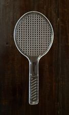 Vintage Serving Tray Clear Acrylic Tennis Racket Charcuterie 20