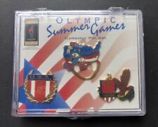 1996 Atlanta Olympic Pin Set. Izzy USA Sealed picture