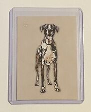 Great Dane Limited Edition Artist Signed “Man’s Best Friend” Trading Card 1/10 picture