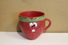 PILLSBURY FUNNY FACE Vintage Plastic FRECKLE FACE STRAWBERRY Drink Cup 1960's picture