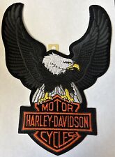 Harley Davidson Large Black Eagle  Patch•8”x10”-NEW picture