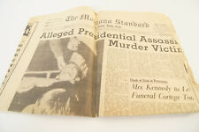 The Montana Standard Newspaper Nov. 25, 1963 Lee Harvey Oswlad Shot Killed Ruby picture