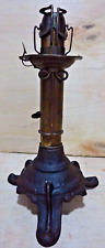 Antique Patent Adjustable Candlestick Lamp (Dr Hinds) 1864 65 68 Cast Iron Brass picture