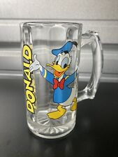 Vtg Donald Duck Glass Mug Beer Stein Walt Disney Productions Collectible Cup  picture