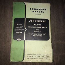 VTG  John Deere 801 traction-trol hitch for 50,60,70 tractors operators manual picture