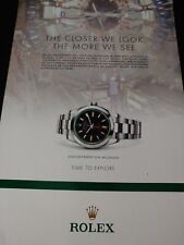 CLOSER LOOK ~ Original Rolex Milgauss Magazine Ad Advertisement Print ~ NICE picture