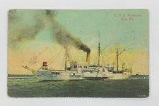 USS Wolverine Erie Pennsylvania Postcard Unposted Antique picture