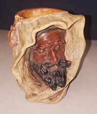 Vintage  Bust Cup Tobacco Jar Arabic  Man fashioned after Eduard Stellmacher’s  picture