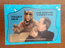ALF 1987 TOPPS CARD STICKER PUZZLE PIECE VINTAGE #8 picture