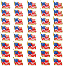 Pack of 40 American Flag Pins for Men Women USA United States Lapel Pin Jewelry picture