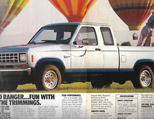 1988 FORD RANGER XLT PRINT AD HOT AIR BALLON, Outdoors Vintage 2 PG  Print Ad picture