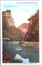 Postcard CO Glenwood Canyon Colorado D & R G W Railway M9 picture