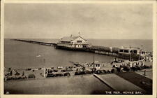 Herne Bay Kent Co England the Downs the pier 1952 vintage postcard sku531 picture