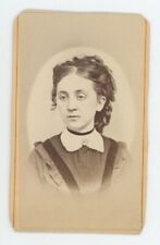 Antique CDV Circa 1870s Gorgeous Woman With Tired Eyes Charles Knightstown, IN picture
