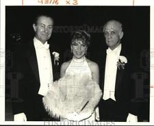 1987 Press Photo James Burlington, Courtney Skelton, Clayton Charbonnet- Benefit picture