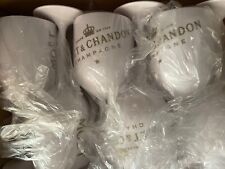 Moet Chandon Ice Imperial White Acrylic Champagne Glass Goblet Set Of 6 picture