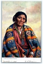 c1905 A Navajo Indian Woman Squaw Tuck's Oilette Posted Antique Postcard picture