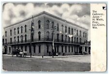 c1905 Galloway James H. Wade Horse Buggy Building Eau Claire Wisconsin Postcard picture