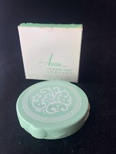 Vintage Avon Powder Compact Powder Pak Green 
