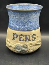 Vintage Hand Thrown Pottery Pen Holder picture
