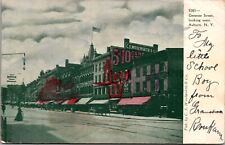 Postcard Genesee Street Looking West in Auburn, New York picture