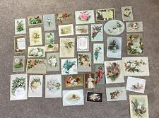 Victorian Christmas & New Year cards Job Lot 40  Cards (VC3) picture