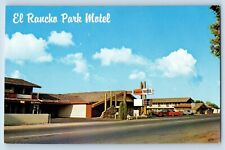 Hanford California CA Postcard EL Rancho Park Motel Roadside View Building 1960 picture